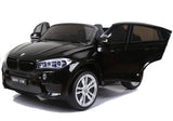 Elbil för barn BMW X6M 12V 2x120W svart med fjärrkontroll