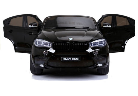 Elbil för barn BMW X6M 12V 2x120W svart med fjärrkontroll