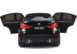 Elbil för barn BMW X6M 12V 2x120W svart med fjärrkontroll
