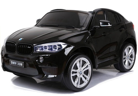 Elbil för barn BMW X6M 12V 2x120W svart med fjärrkontroll