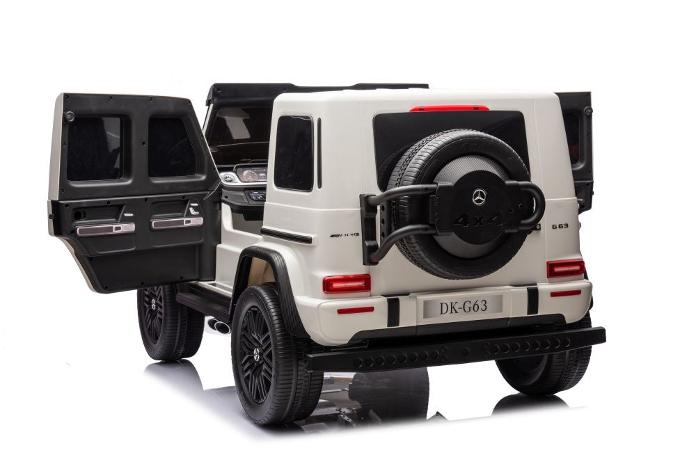 Elbil för barn Mercedes G63 XXL 24V vit batteridriven