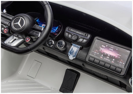Elbil för barn Mercedes GT63 AMG 24V åkbil vit