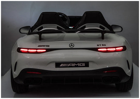 Elbil för barn Mercedes GT63 AMG 24V åkbil vit
