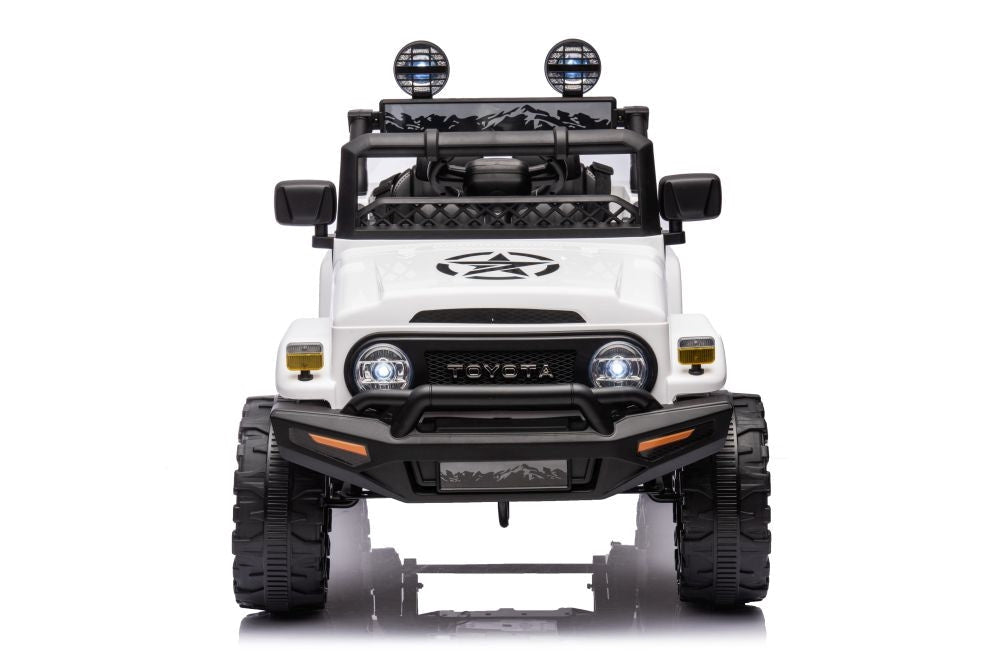 Elbil för barn Toyota FJ batteribil vit