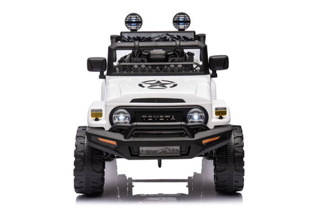 Elbil för barn Toyota FJ batteribil vit
