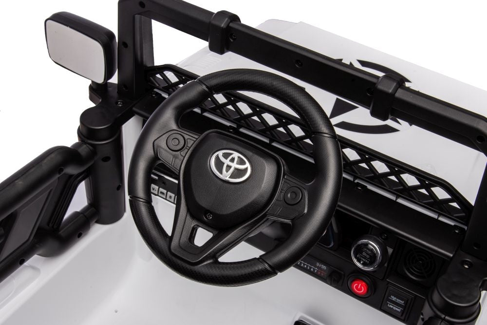 Elbil för barn Toyota FJ batteribil vit