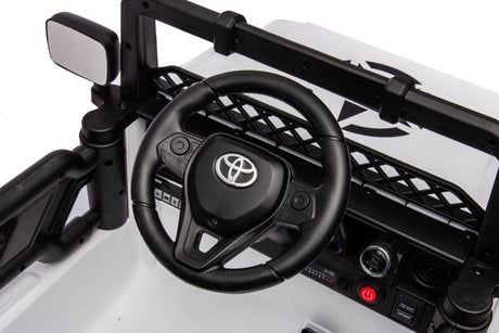 Elbil för barn Toyota FJ batteribil vit