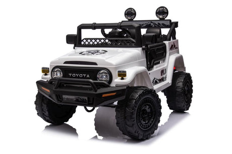 Elbil för barn Toyota FJ batteribil vit