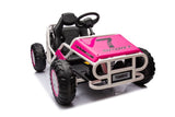 Elbil för barn buggy 24V rosa Battery Car Buggy A8812