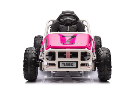 Elbil för barn buggy 24V rosa Battery Car Buggy A8812