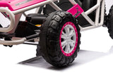 Elbil för barn buggy 24V rosa Battery Car Buggy A8812