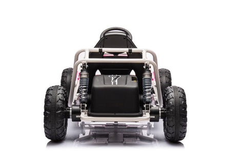 Elbil för barn buggy 24V rosa Battery Car Buggy A8812