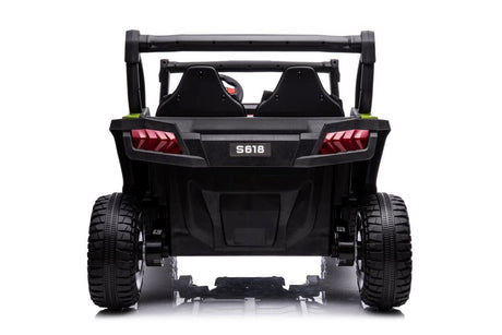 Eldriven åkbil för barn grön batteridriven ride-on bil