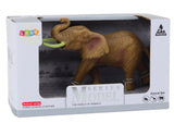 Elefantfigur afrikansk med upplyft trunk 18 cm CE/EN71 3+