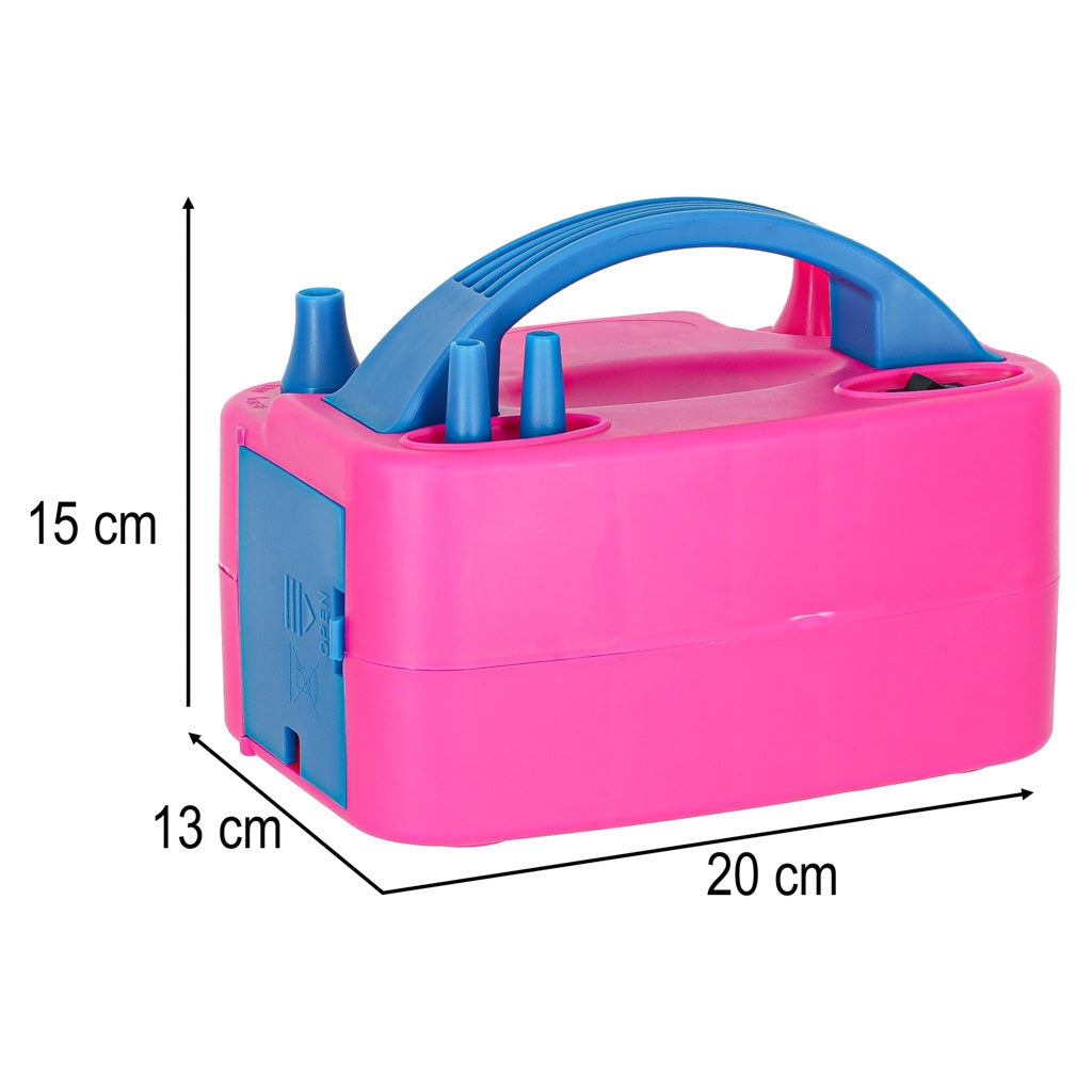 Elektrisk ballongpump 600W 2 munstycken för latex- och folieballonger