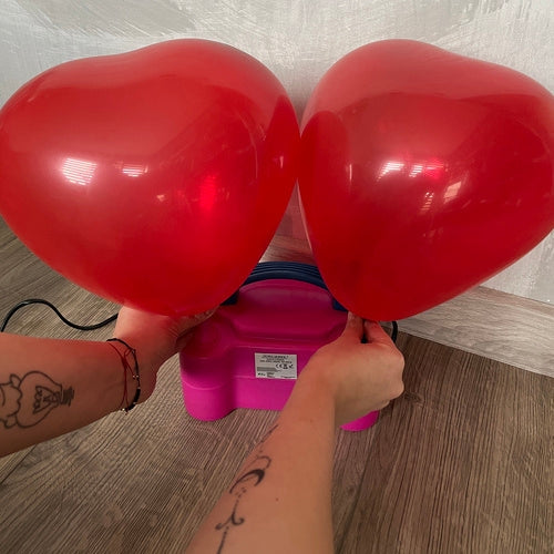 Elektrisk ballongpump 600W med 2 munstycken + 2 småmunstycken