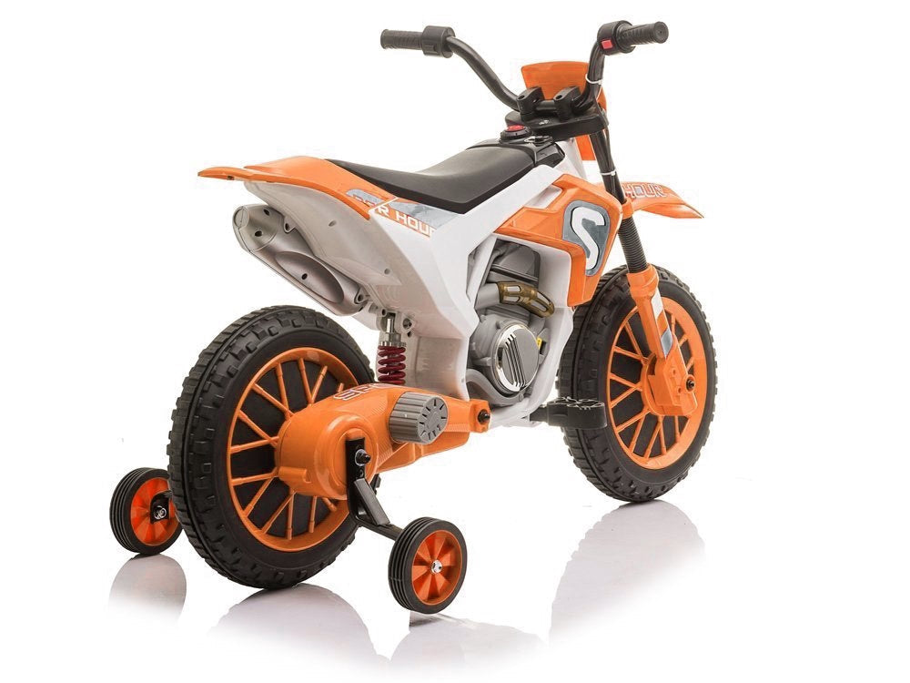 Elektrisk barnmotorcykel 12V 2x35W EVA-hjul 2 växlar orange