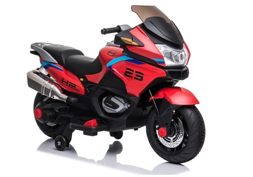 Elektrisk barnmotorcykel 12V 2x45W med stödhjul, 3+ år
