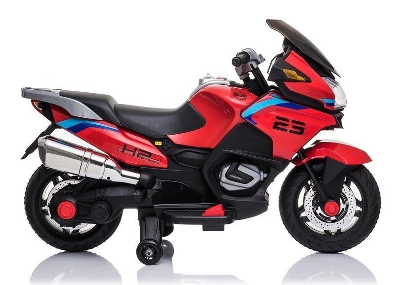 Elektrisk barnmotorcykel 12V 2x45W med stödhjul, 3+ år