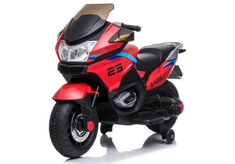 Elektrisk barnmotorcykel 12V 2x45W med stödhjul, 3+ år