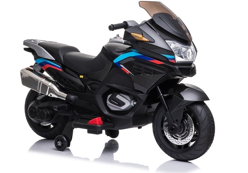 Elektrisk barnmotorcykel 12V 2x45W med stödhjul EVA-hjul 3+ år