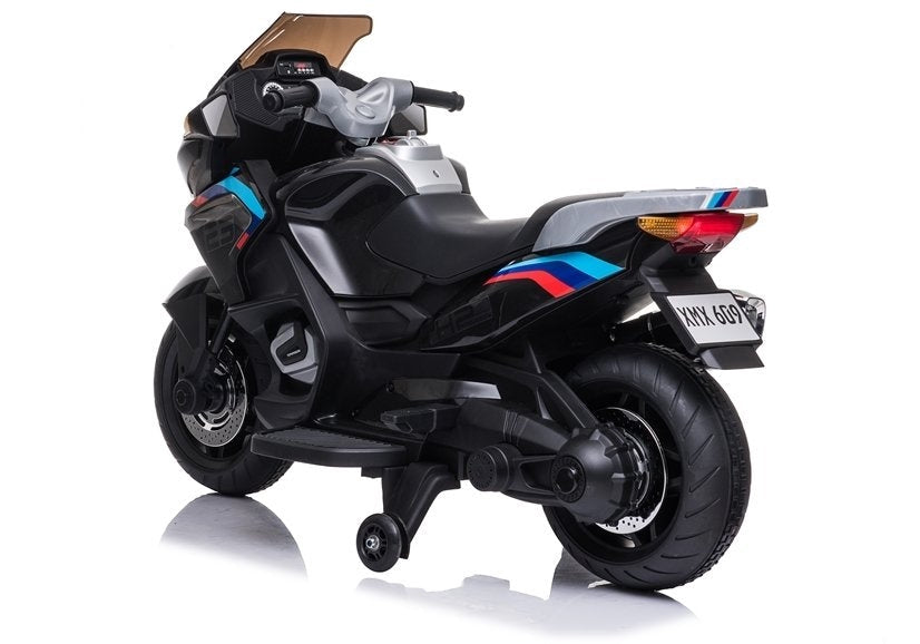 Elektrisk barnmotorcykel 12V 2x45W med stödhjul EVA-hjul 3+ år