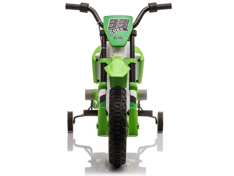 Elektrisk barnmotorcykel ride-on 12V 2x35W grön med fjärrkontroll