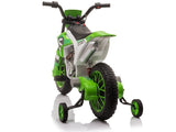 Elektrisk barnmotorcykel ride-on 12V 2x35W grön med fjärrkontroll