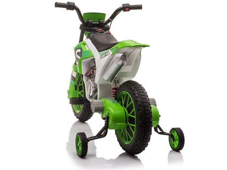 Elektrisk barnmotorcykel ride-on 12V 2x35W grön med fjärrkontroll