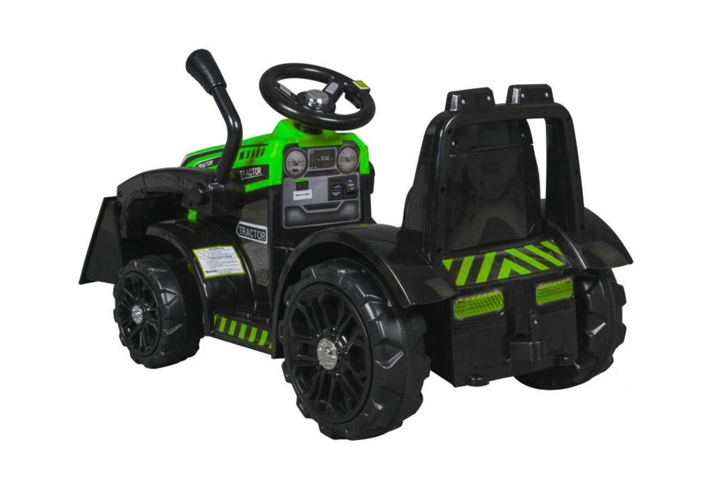 Elektrisk barntraktor grön 6V 45W med fjärrkontroll 2.4G MP3