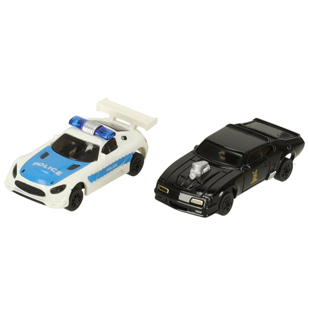 Elektrisk bilbana med 2 bilar (polis & racer) och 2 handkontroller