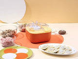 Elektrisk dumplingsmaskin 8 cm, USB-laddning, spatel/borste, mix färg
