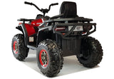 Elektrisk fyrhjuling för barn 4x45W 12V röd, 3-8 km/h
