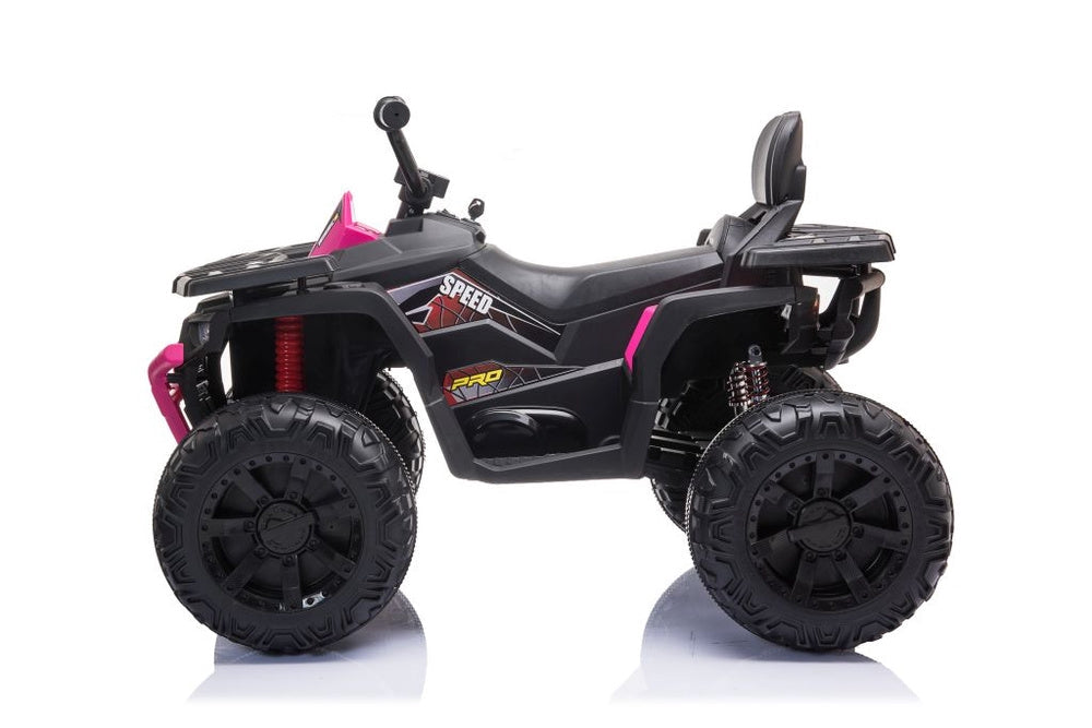 Elektrisk fyrhjuling för barn JC333 rosa 2x200W 3-8 km/h fjärrkontroll