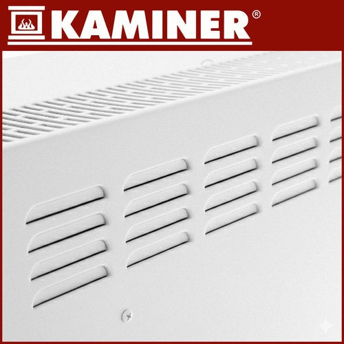 Elektrisk glasradiator 2500W WiFi Smart Life IP24 vit 85x41 cm
