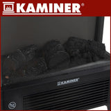 Elektrisk kamin 2000W med flammeffekt, fjärrkontroll & timer 1-12h