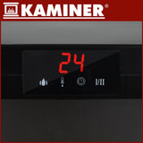 Elektrisk kamin 2000W med flammeffekt, fjärrkontroll & timer 1-12h