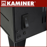 Elektrisk kamin 2000W med flammeffekt, fjärrkontroll & timer 1-12h