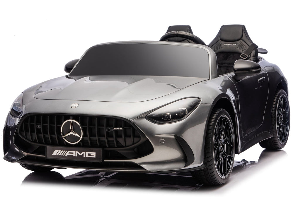 Elektrisk åkbil Mercedes GT63 AMG 24V batteri grå