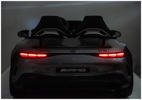 Elektrisk åkbil Mercedes GT63 AMG 24V batteri grå