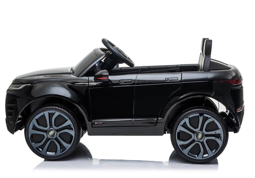 Elektrisk åkbil Range Rover Evoque svart 12V med fjärrkontroll