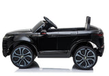 Elektrisk åkbil Range Rover Evoque svart 12V med fjärrkontroll