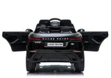 Elektrisk åkbil Range Rover Evoque svart 12V med fjärrkontroll