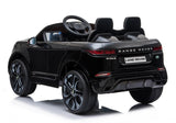 Elektrisk åkbil Range Rover Evoque svart 12V med fjärrkontroll