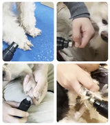 Elektrisk kloslip för husdjur USB-laddning 2 skydd + sax hund katt