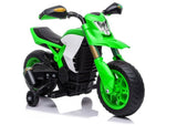 Elektrisk leksaksmotorcykel ride-on 6V 45W grön max 30 kg