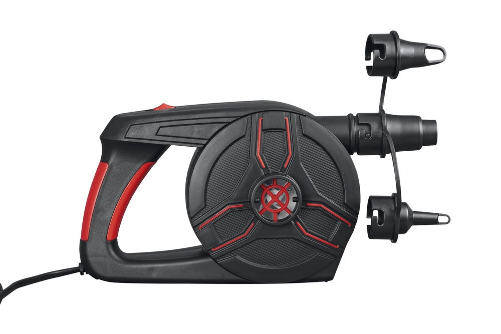 Elektrisk luftpump 220–240V 1100 l/min med munstycken för madrass/pool