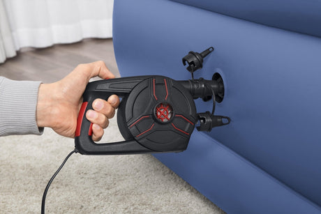 Elektrisk luftpump 220–240V 1100 l/min med munstycken för madrass/pool