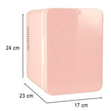 Elektrisk mini kylbox 4L kyl/värme 12V/230V portabel rosa