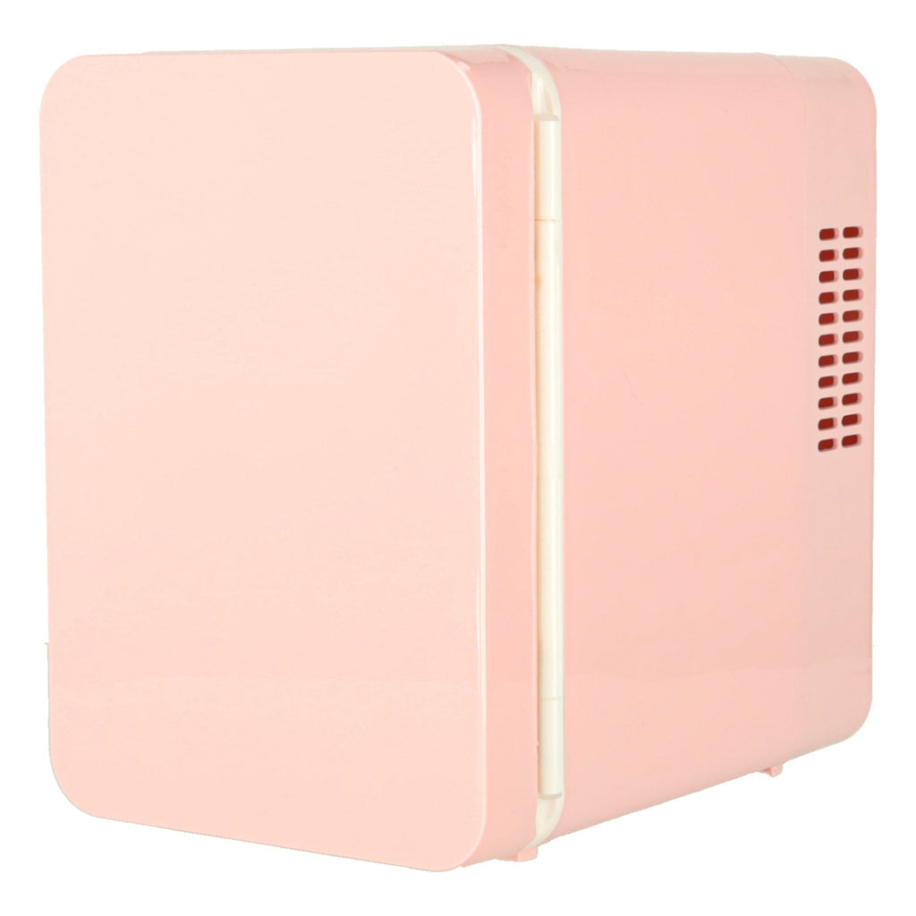 Elektrisk mini kylbox 4L kyl/värme 12V/230V portabel rosa